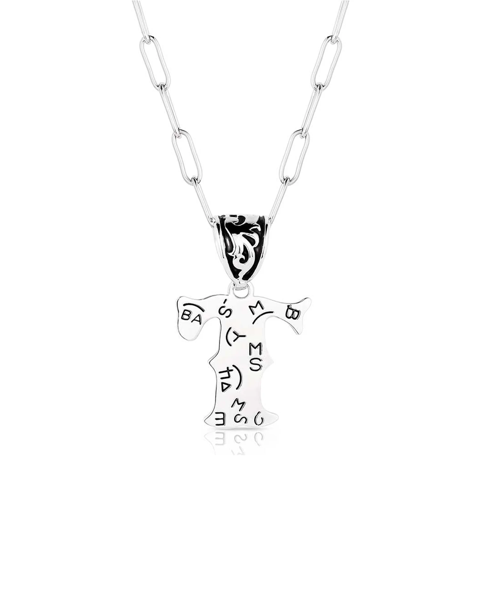 Western Initial T Necklace - Image 2