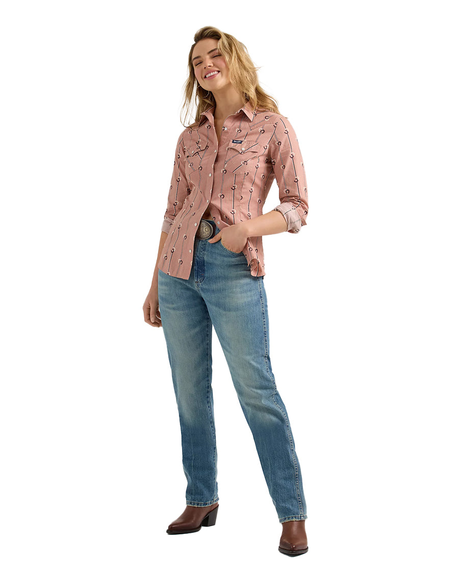 Women's Western Vintage Snap Top - Image 4