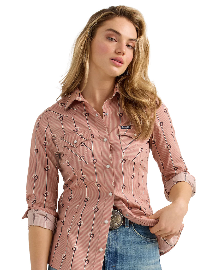 Women's Western Vintage Snap Top - Image 5
