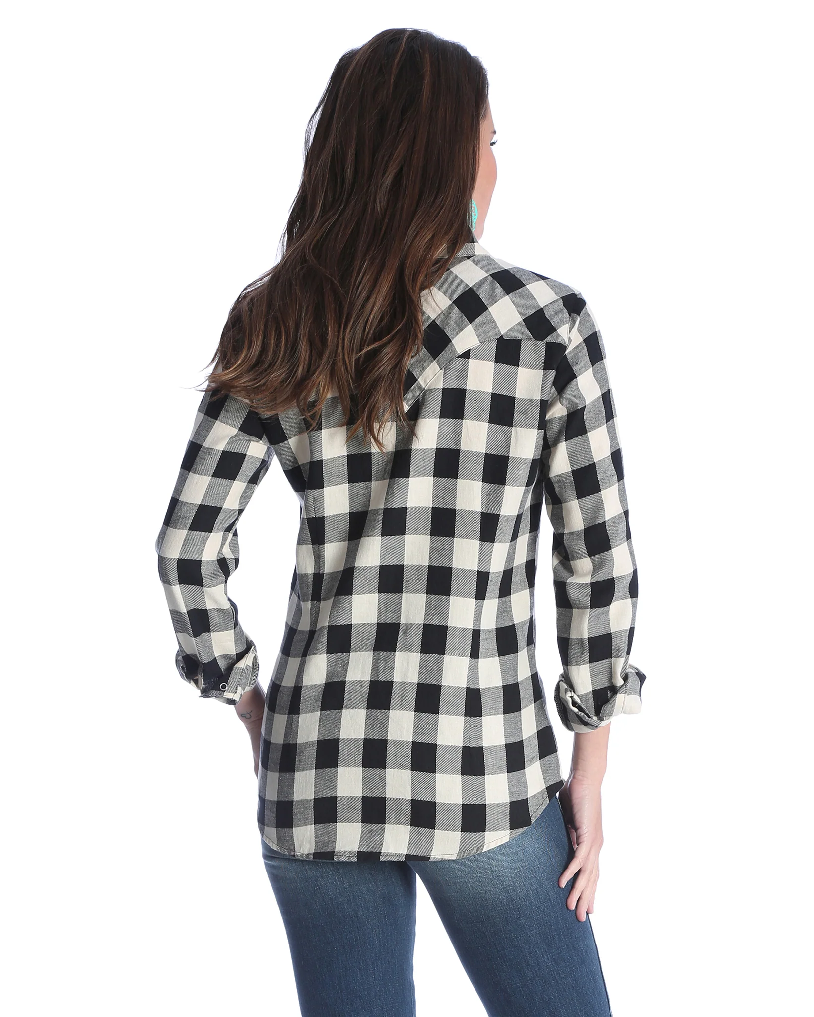 Women's Assorted Plaid Western Long Sleeve Shirts - Image 2