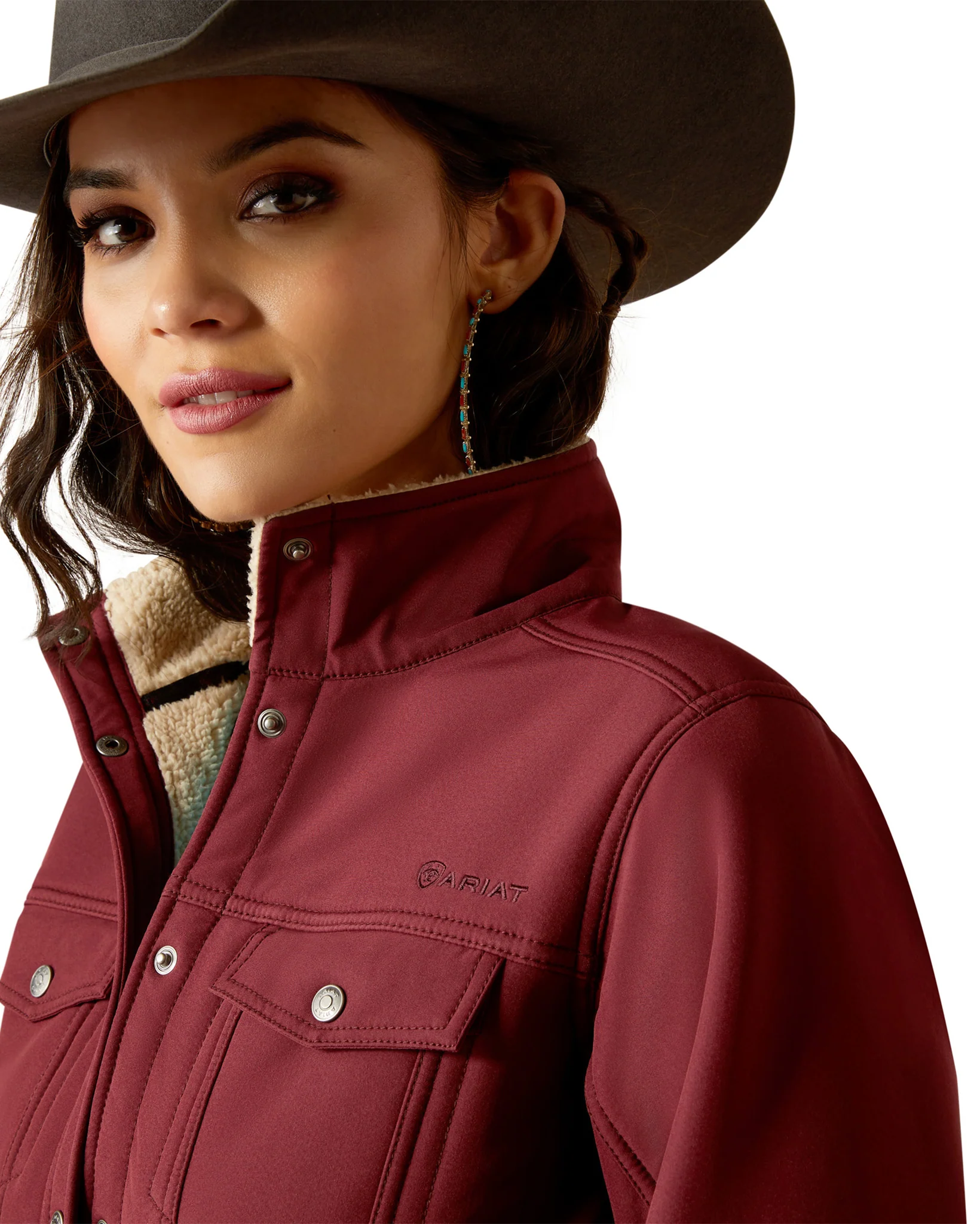 Women's Berber Back Softshell Jacket - Image 3
