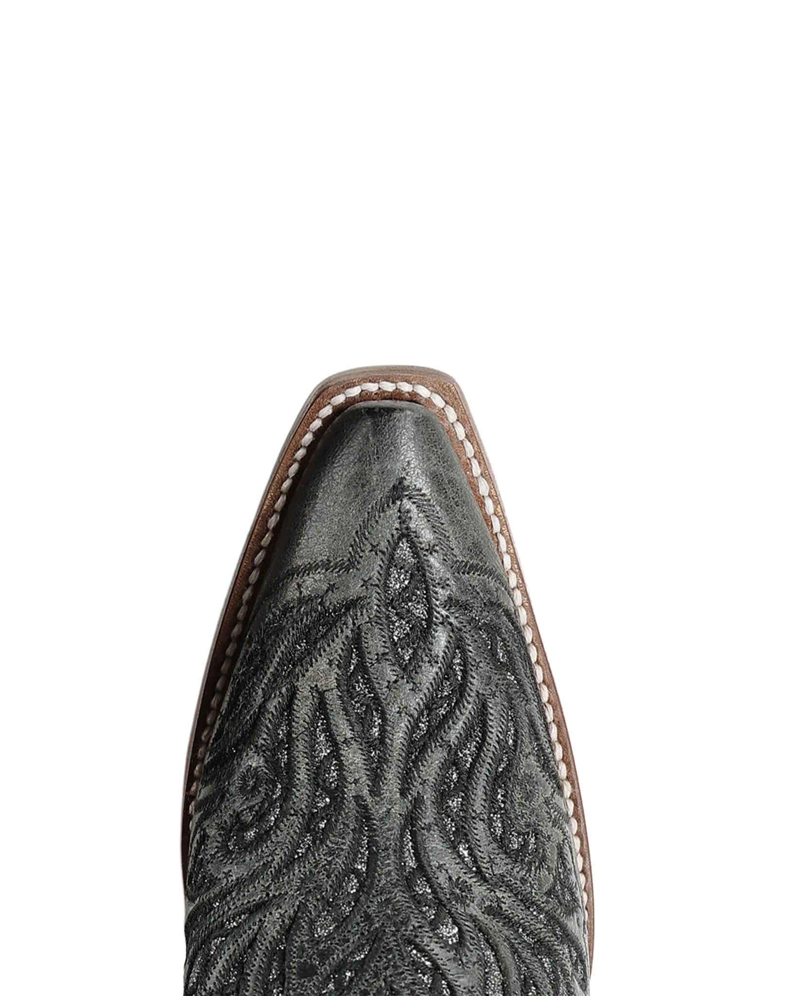Women's Black Glitter Inlay & Embroidery - A5095 - Image 6