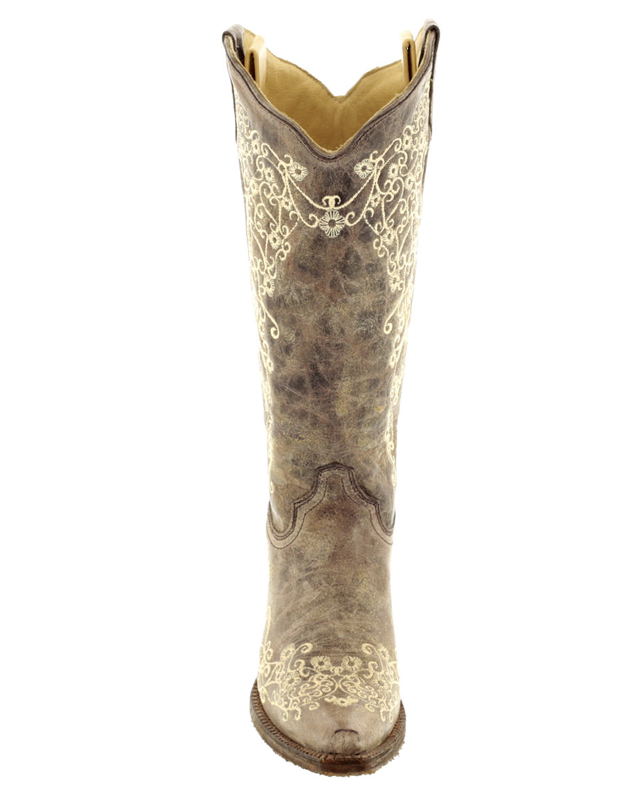 Women's Crater Bone Embroidery Boots - Image 6