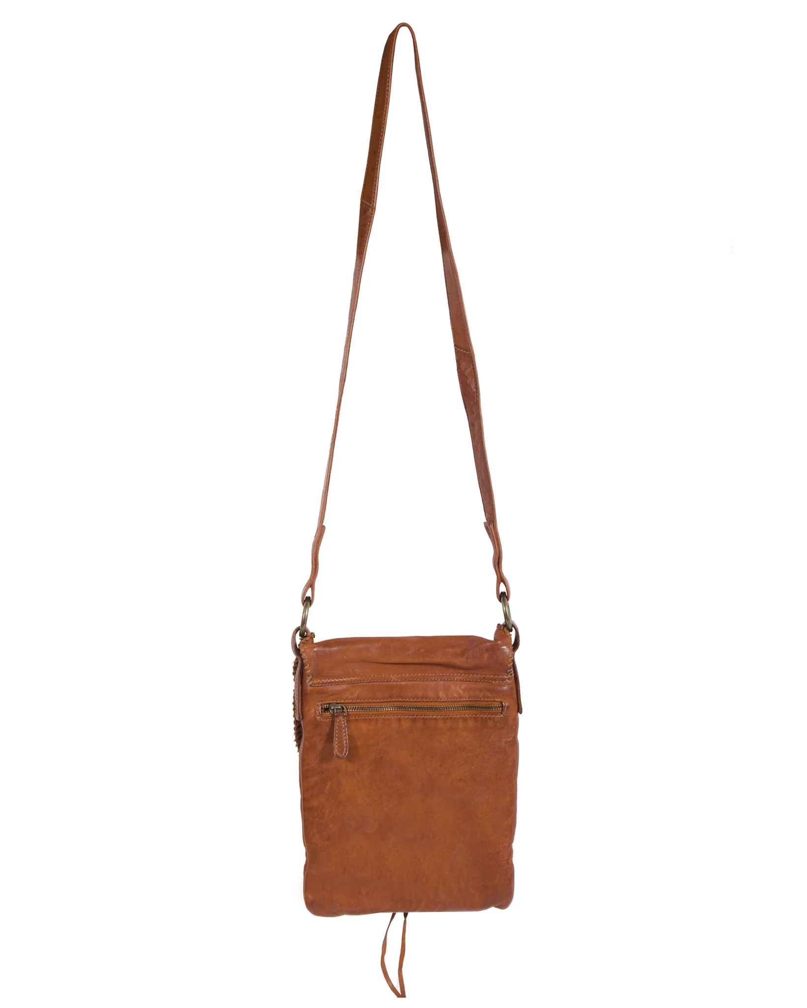 Women's Crossbody Whip Stitch Leather Purse - Image 2