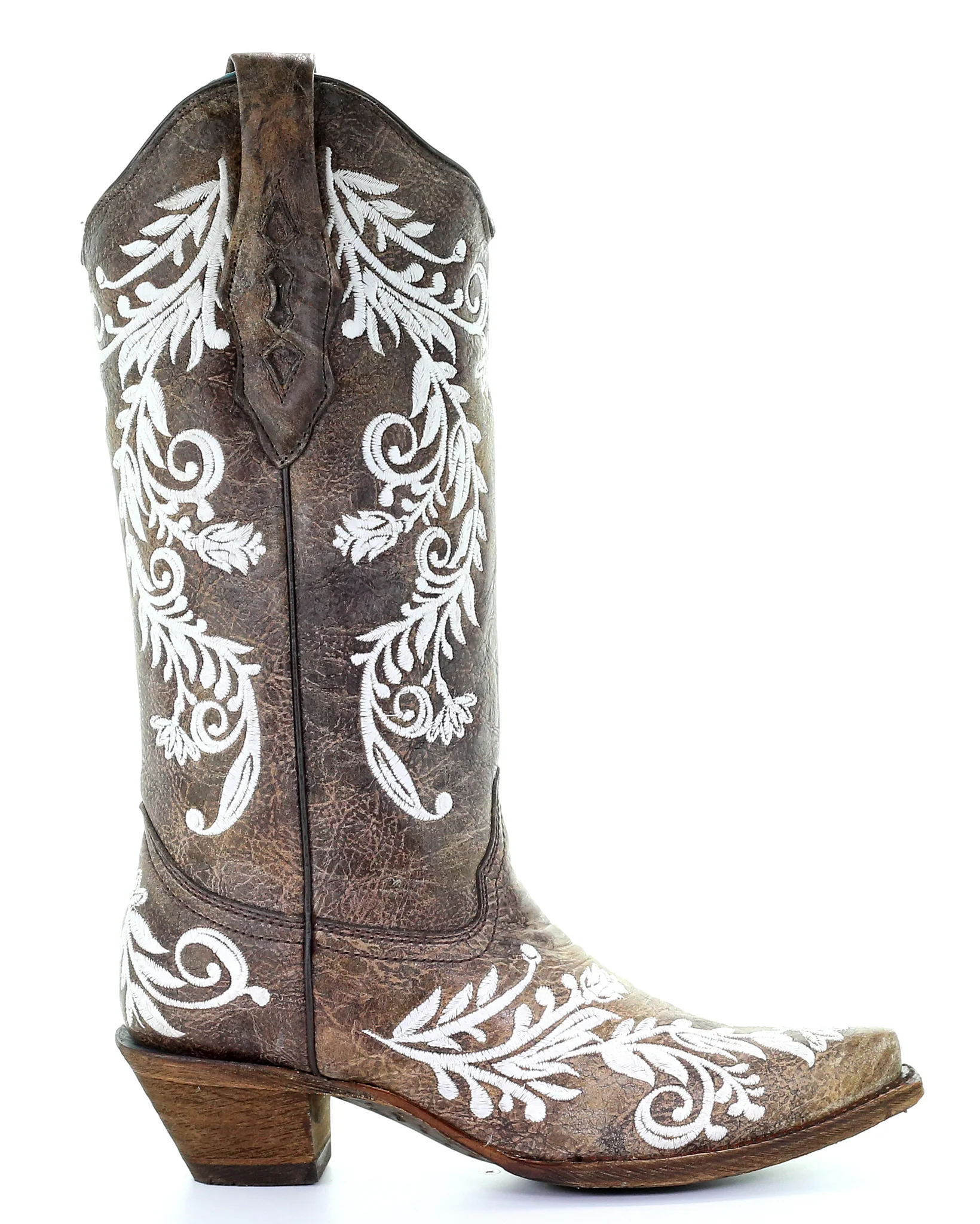 Women's Floral Embroidery Glow in the Dark Western Boots - Image 3