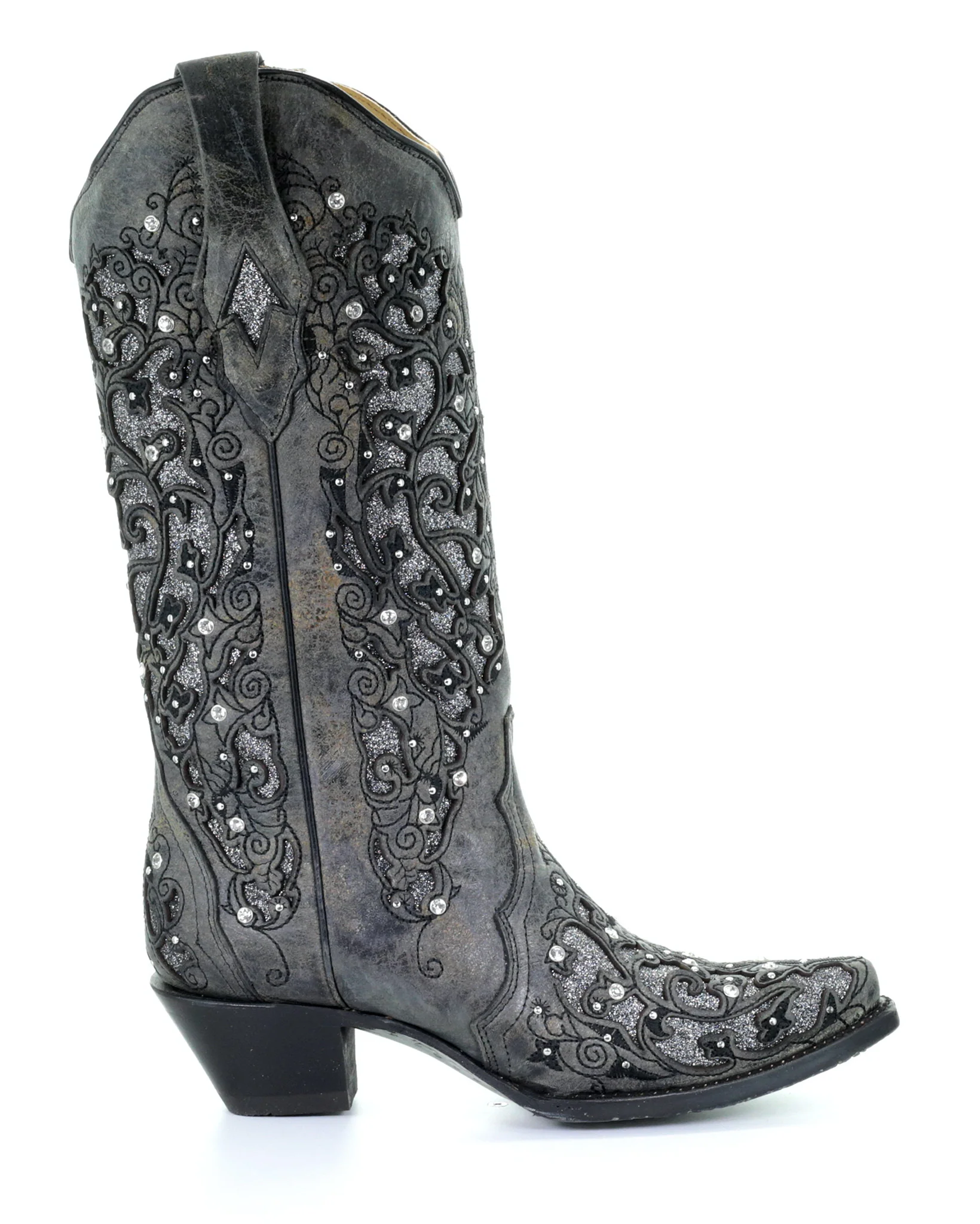 Women's Glitter and Crystals Boots - Image 10