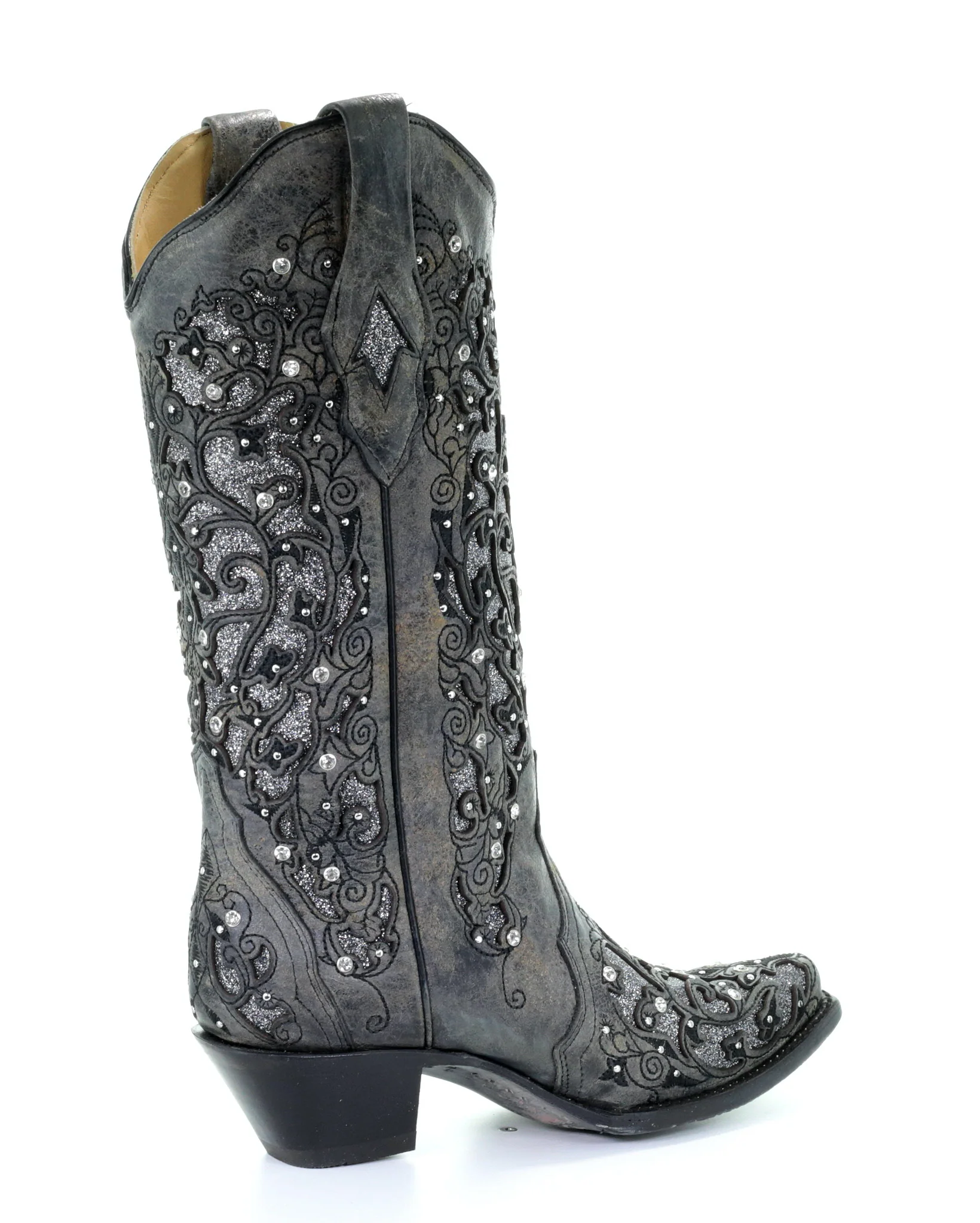 Women's Glitter and Crystals Boots - Image 2