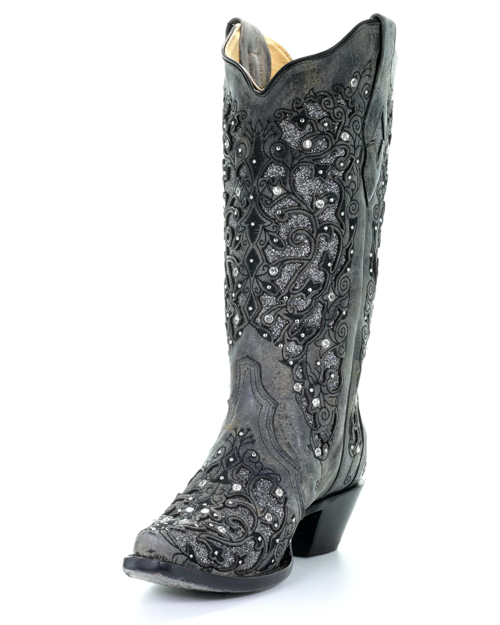 Women's Glitter and Crystals Boots - Image 7