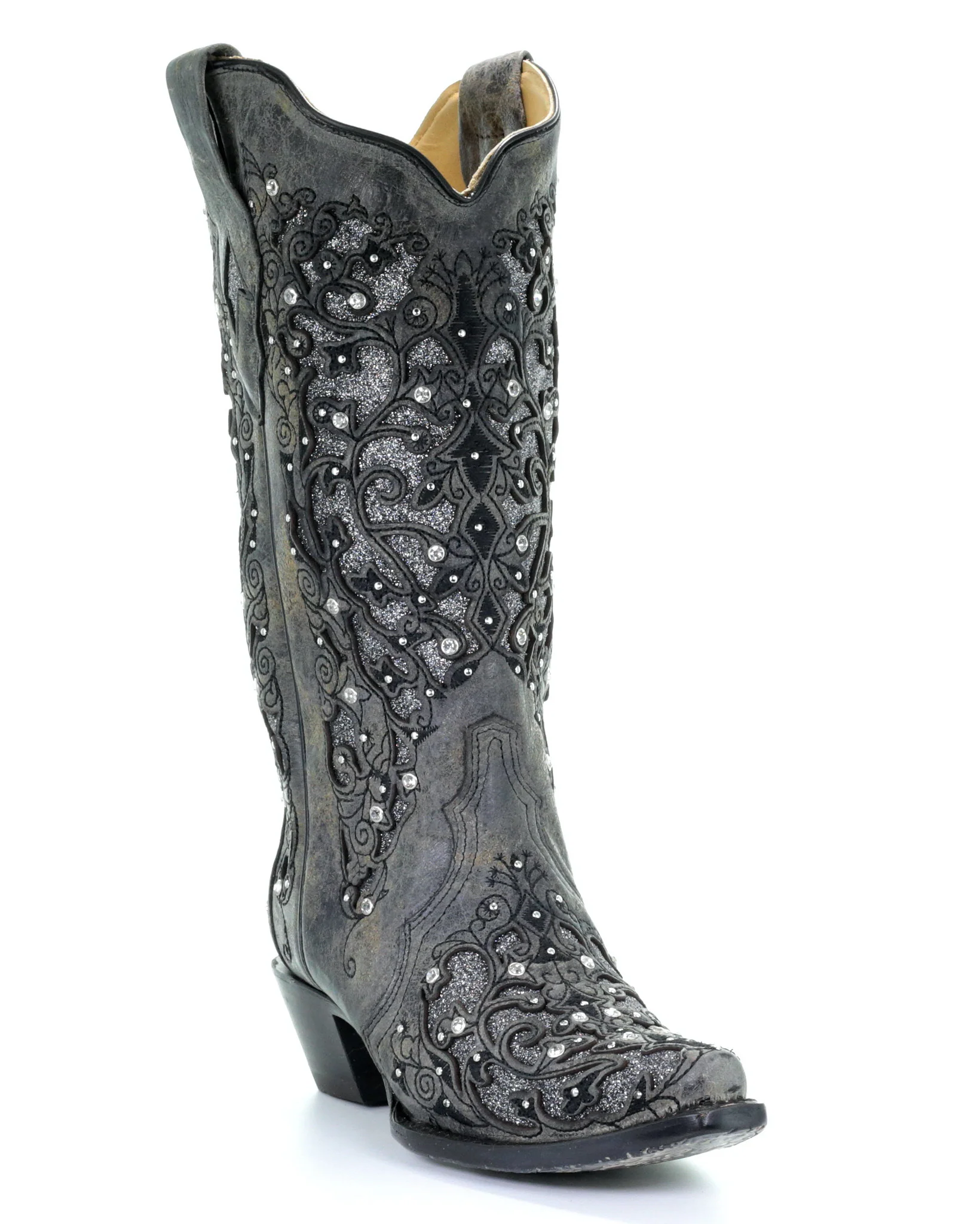 Women's Glitter and Crystals Boots - Image 9