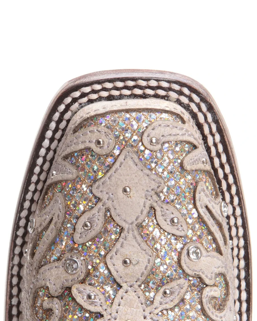 Women's Glitter Inlay Wedding Boots - Image 6