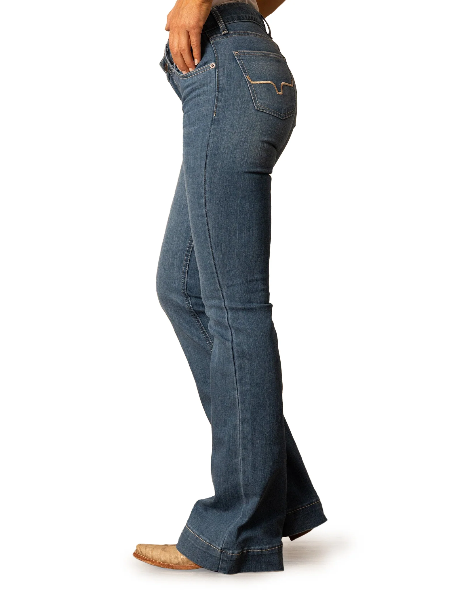 Women's Lola Soho Fade Mid-Rise Trouser Jeans - Image 3