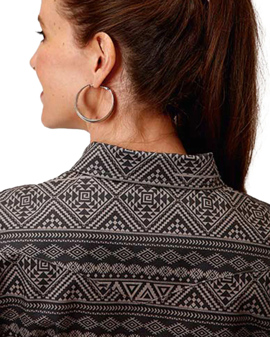 Women's Long Sleeve Print Shirt - Image 2