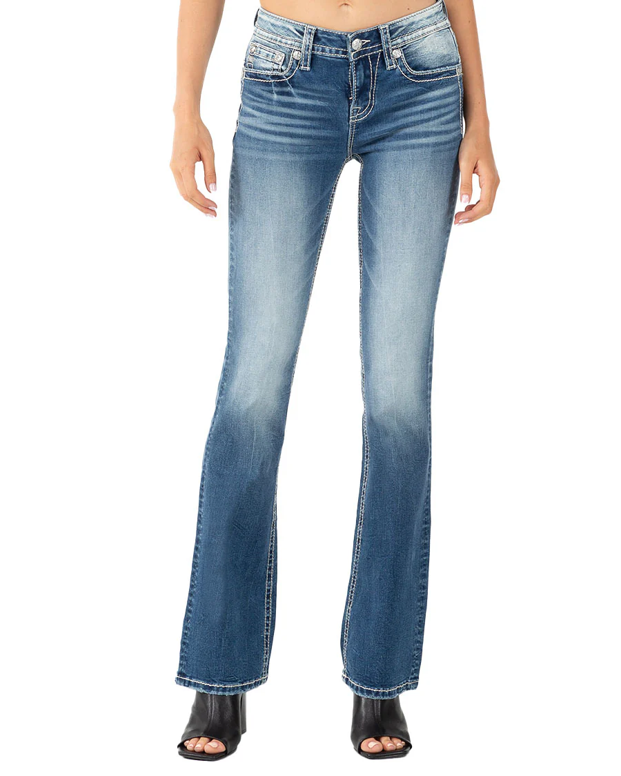 Women's Oh My Steer Mid-Rise Bootcut Jeans - Image 2
