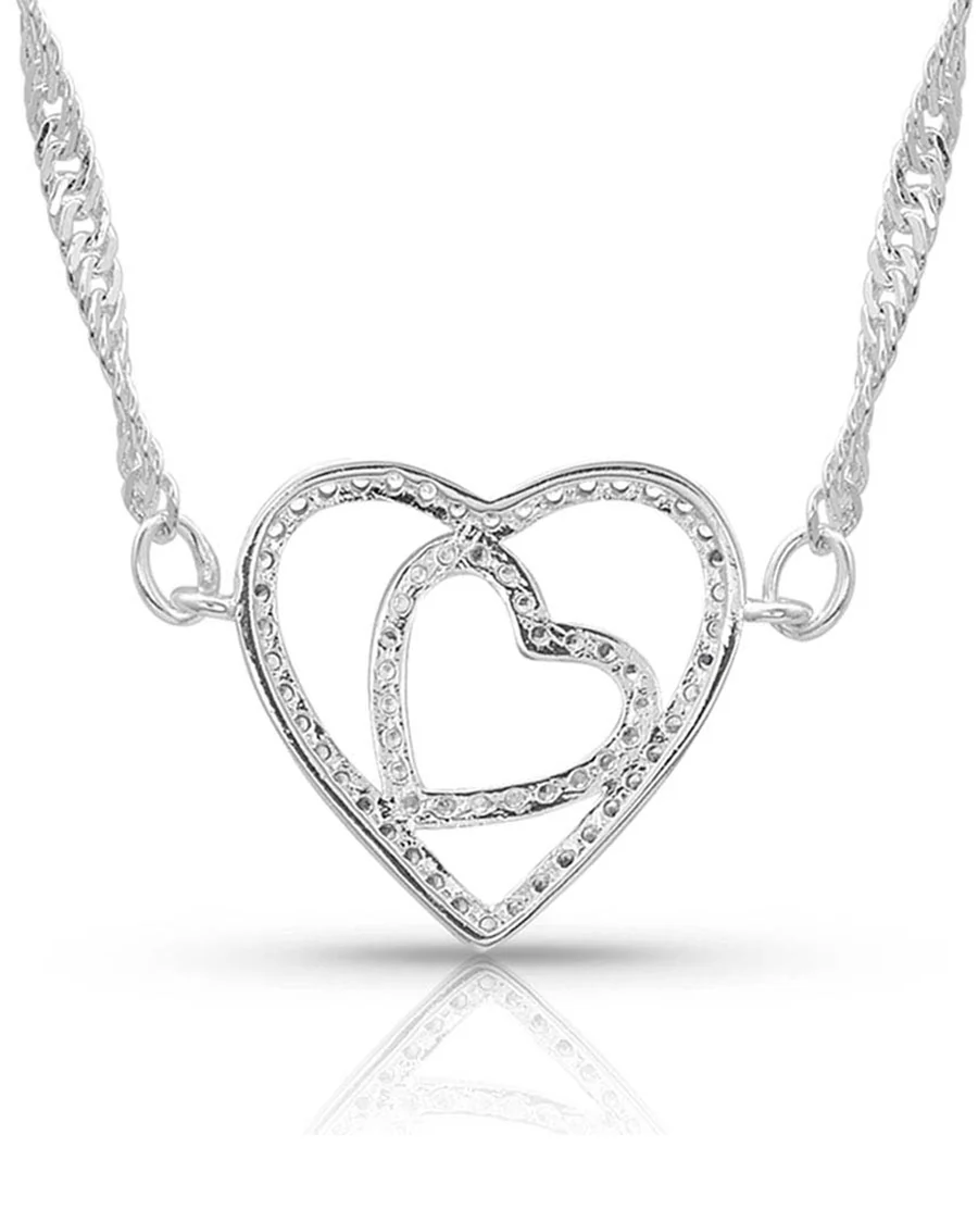 Women's Open Heart Necklace - Image 2
