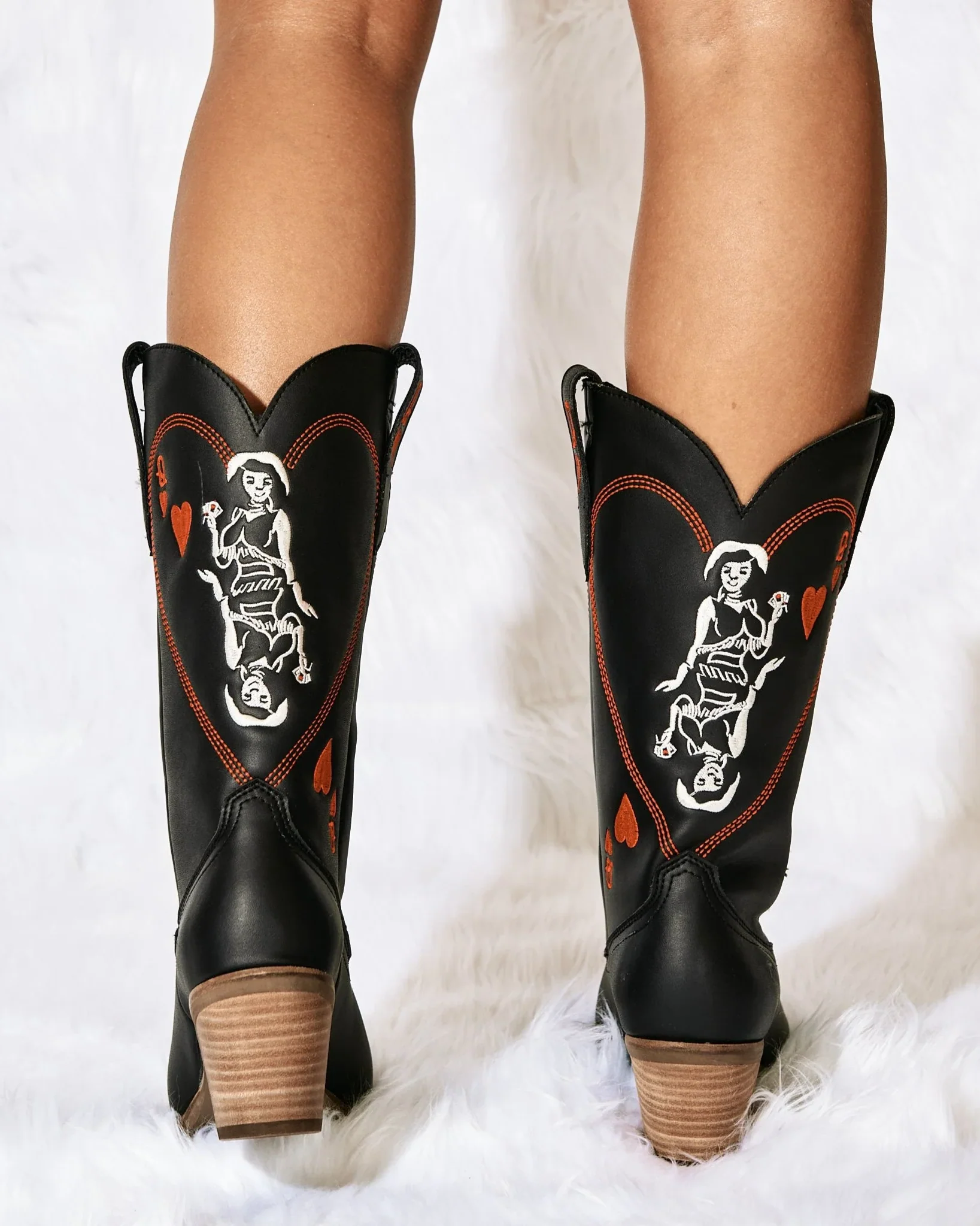 Women's Queen A Hearts Western Boots - Image 6