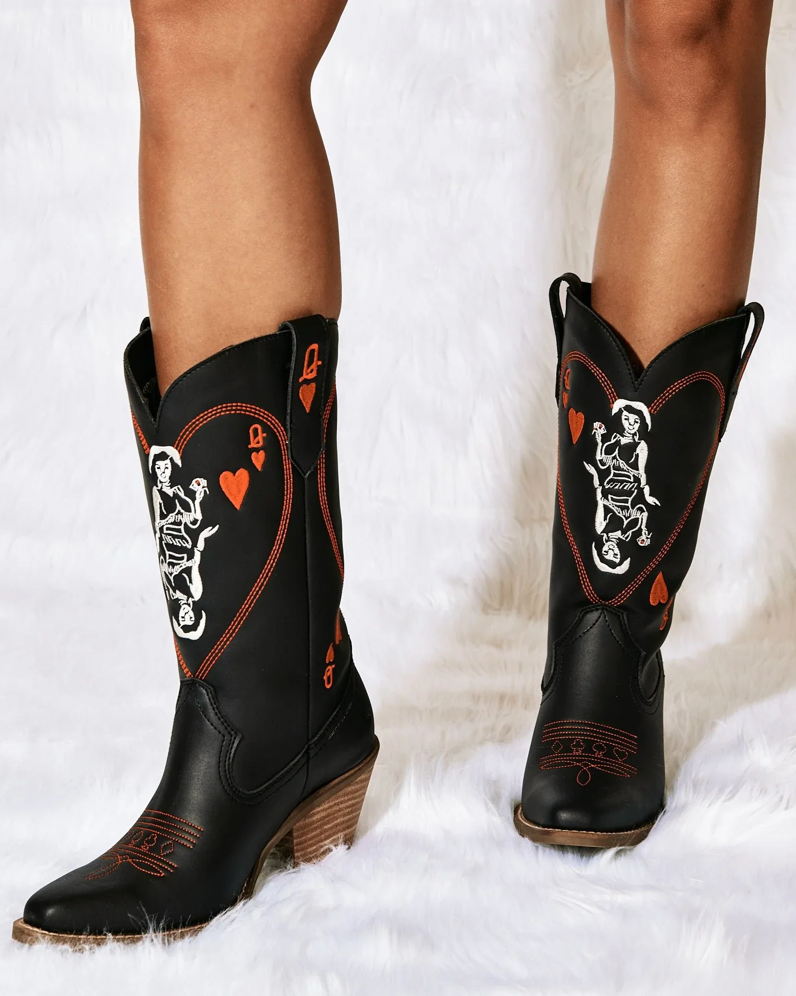 Women's Queen A Hearts Western Boots - Image 9