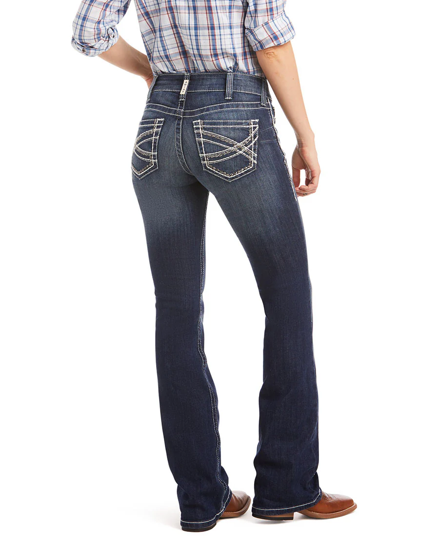 Women's R.E.A.L. Mid Rise Stretch Entwined Boot Cut Jeans - Image 2