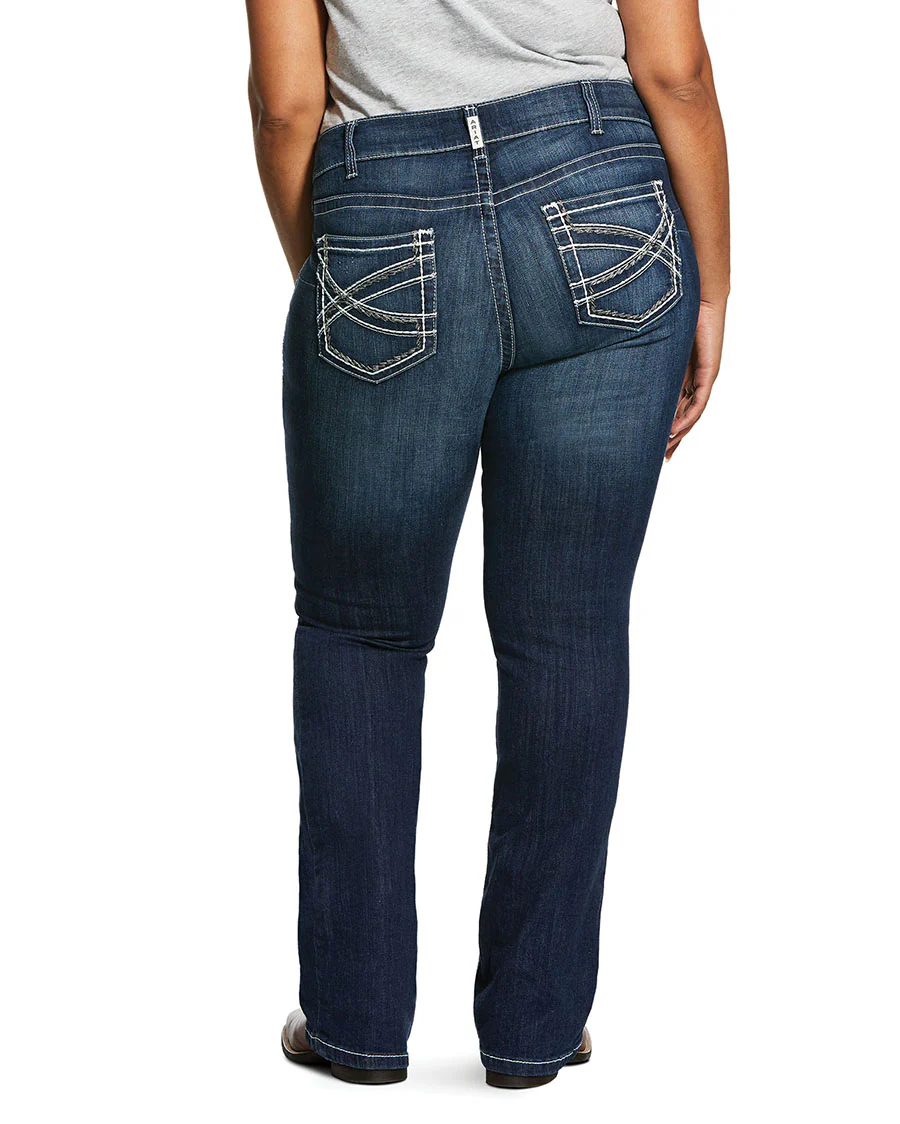 Women's R.E.A.L. Mid Rise Stretch Entwined Boot Cut Jeans - Image 4