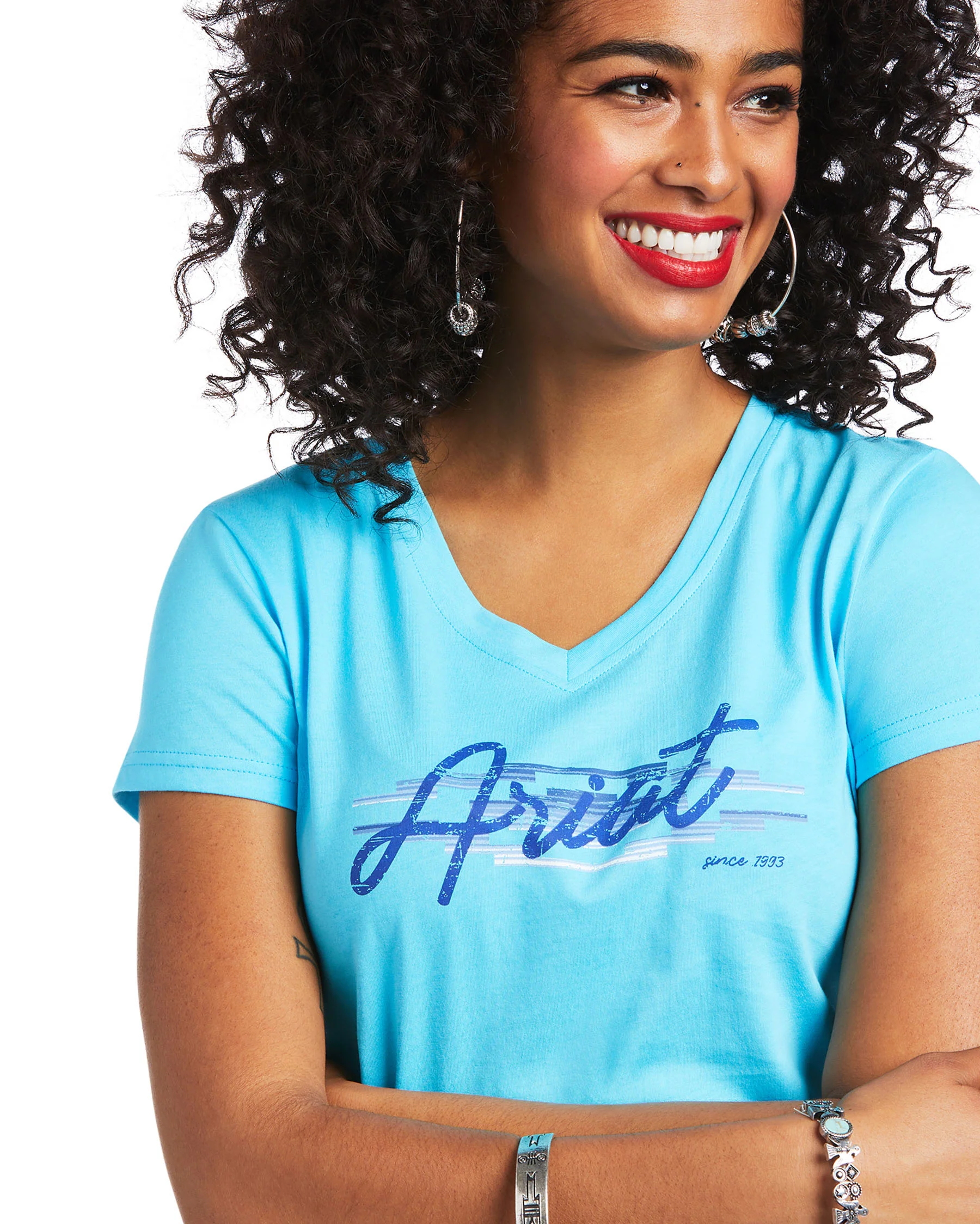 Women's REAL Logo Script Classic Fit Tee - Image 3