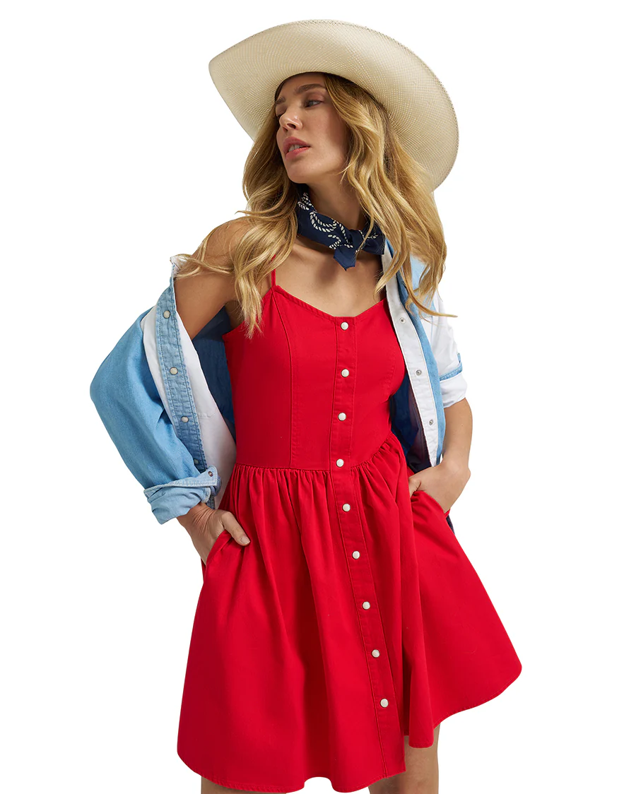 Women's Retro® Americana Sleeveless Snap Dress - 112379499 - Image 7