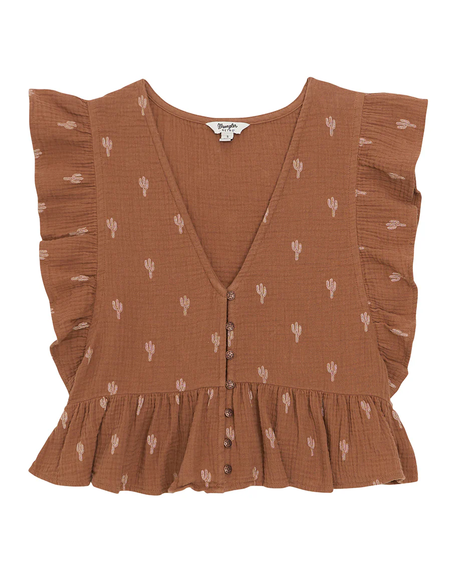Women's Retro® Vintage Flutter Sleeve Blouse - 112380602 - Image 6