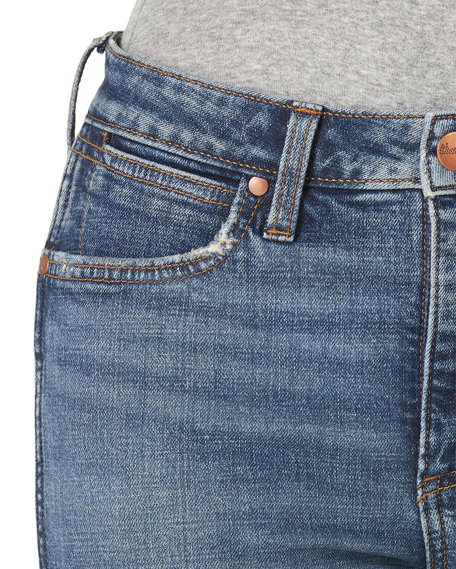 Women's Retro The Green Trumpet Flare Jeans - Image 4