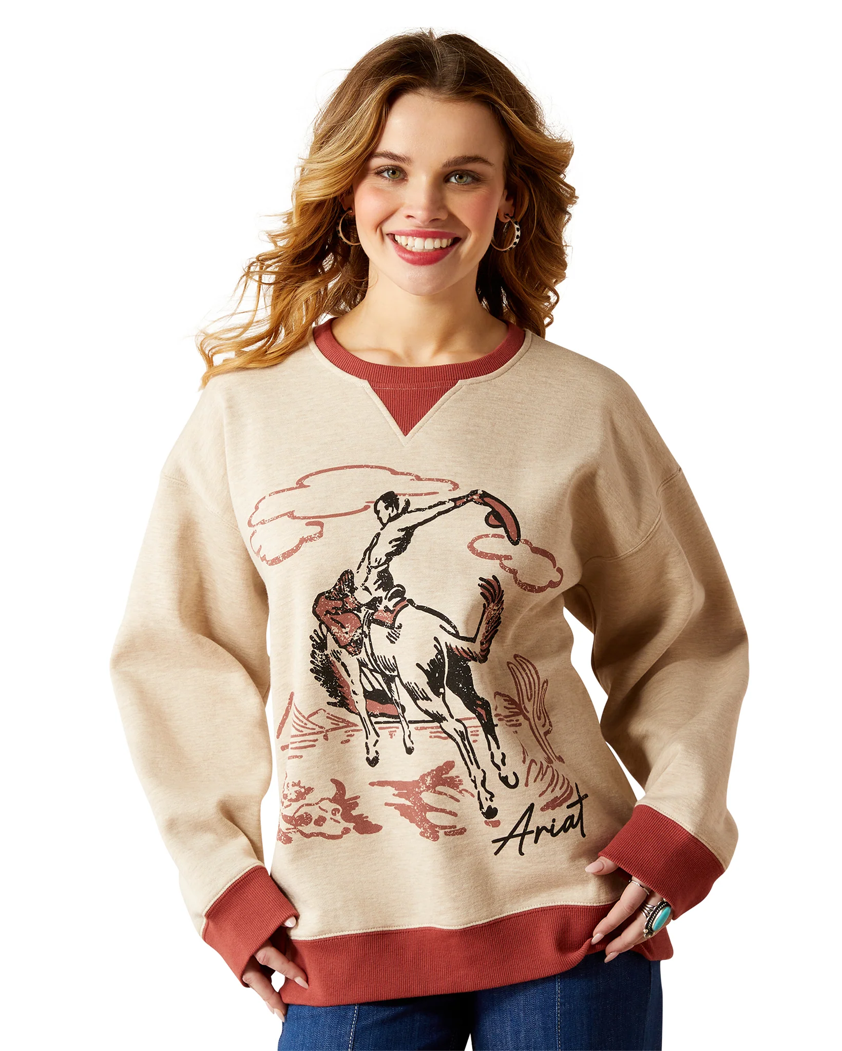 Women's Roughstock Oversized Crew Sweatshirt