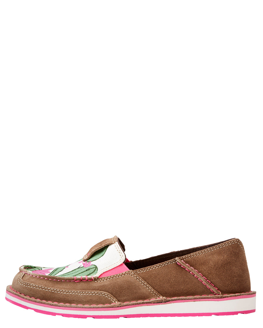 Women's Rugged West Cactus Print Cruiser Shoes - Image 3