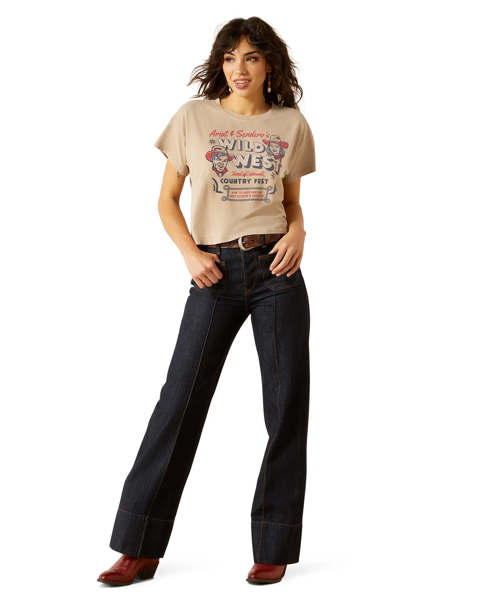 Women's Sendero X Ariat Wild West Country Fest T-Shirt - 10062912 - Image 4