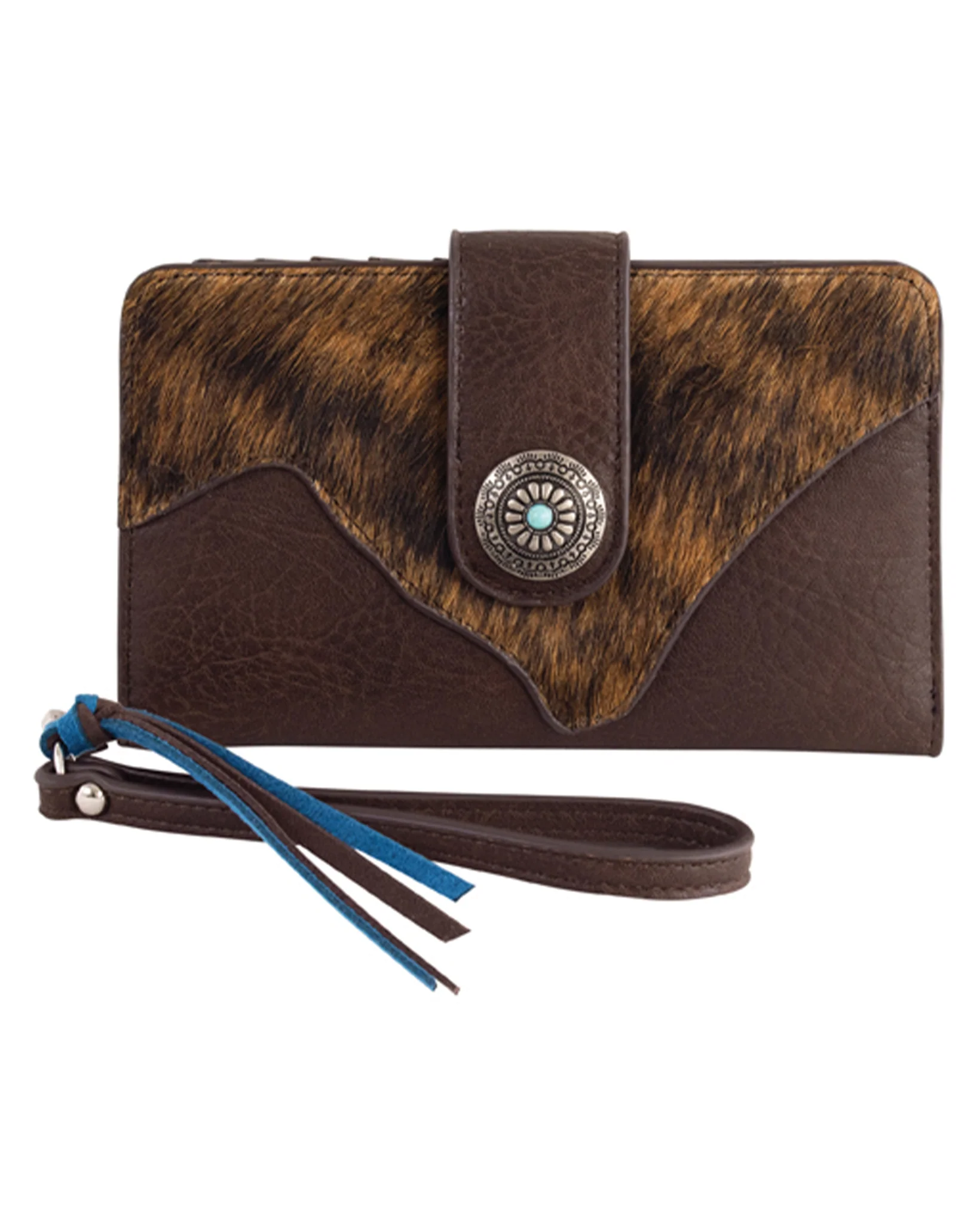 Women's Hair On Slim Wallet
