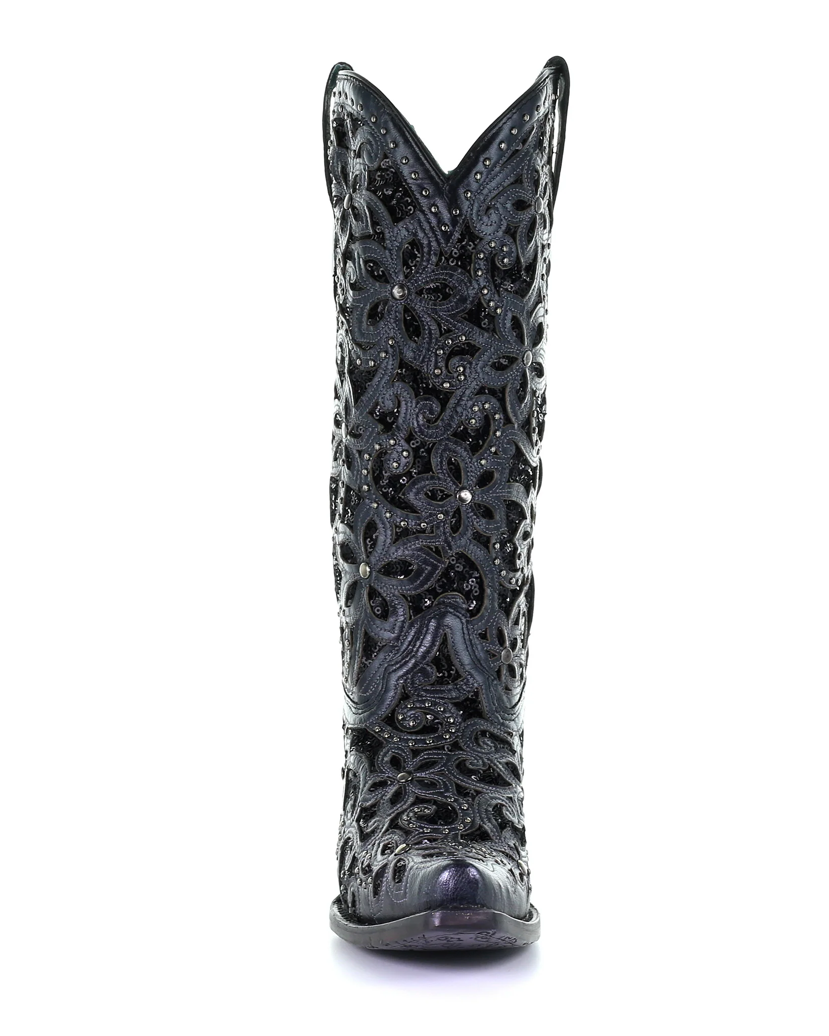Women's Studs and Embroidery Western Boots - Image 14