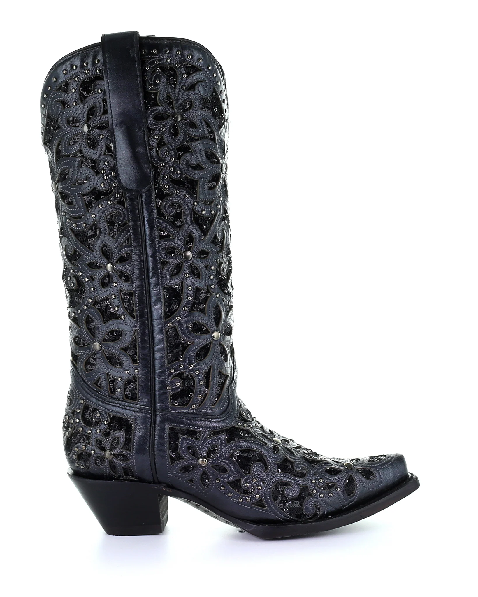 Women's Studs and Embroidery Western Boots - Image 16