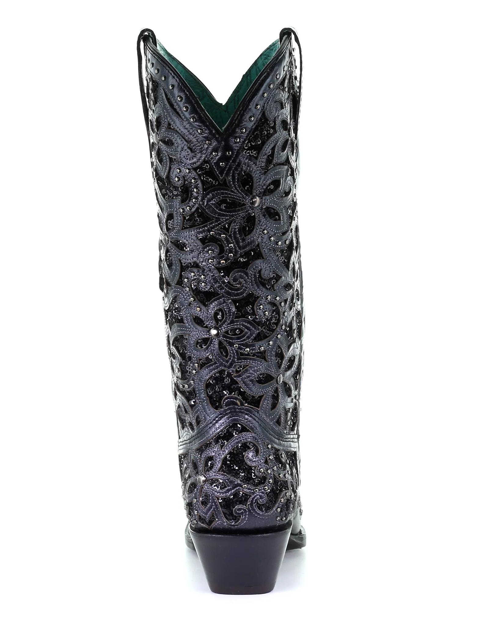 Women's Studs and Embroidery Western Boots - Image 6