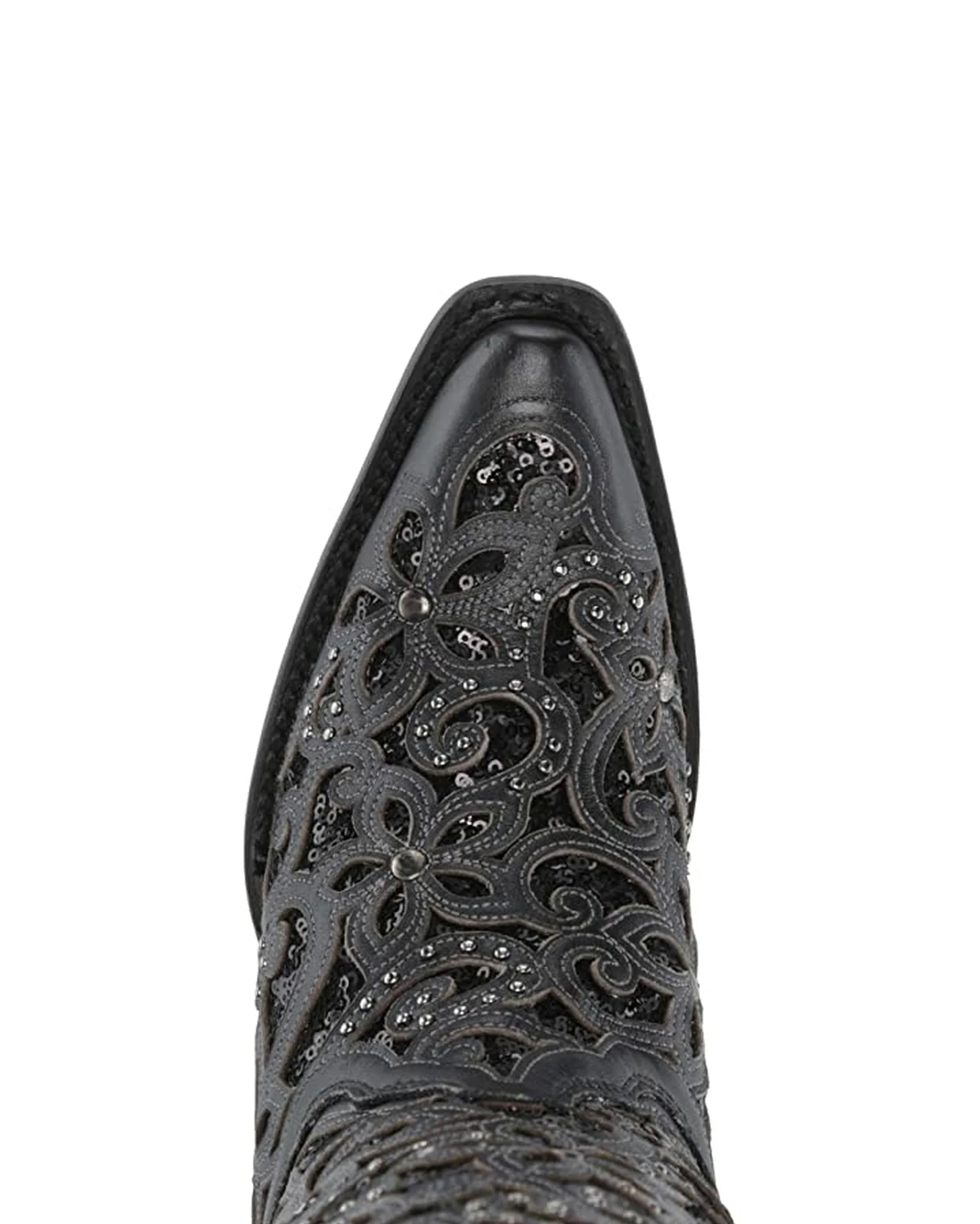 Women's Studs and Embroidery Western Boots - Image 8