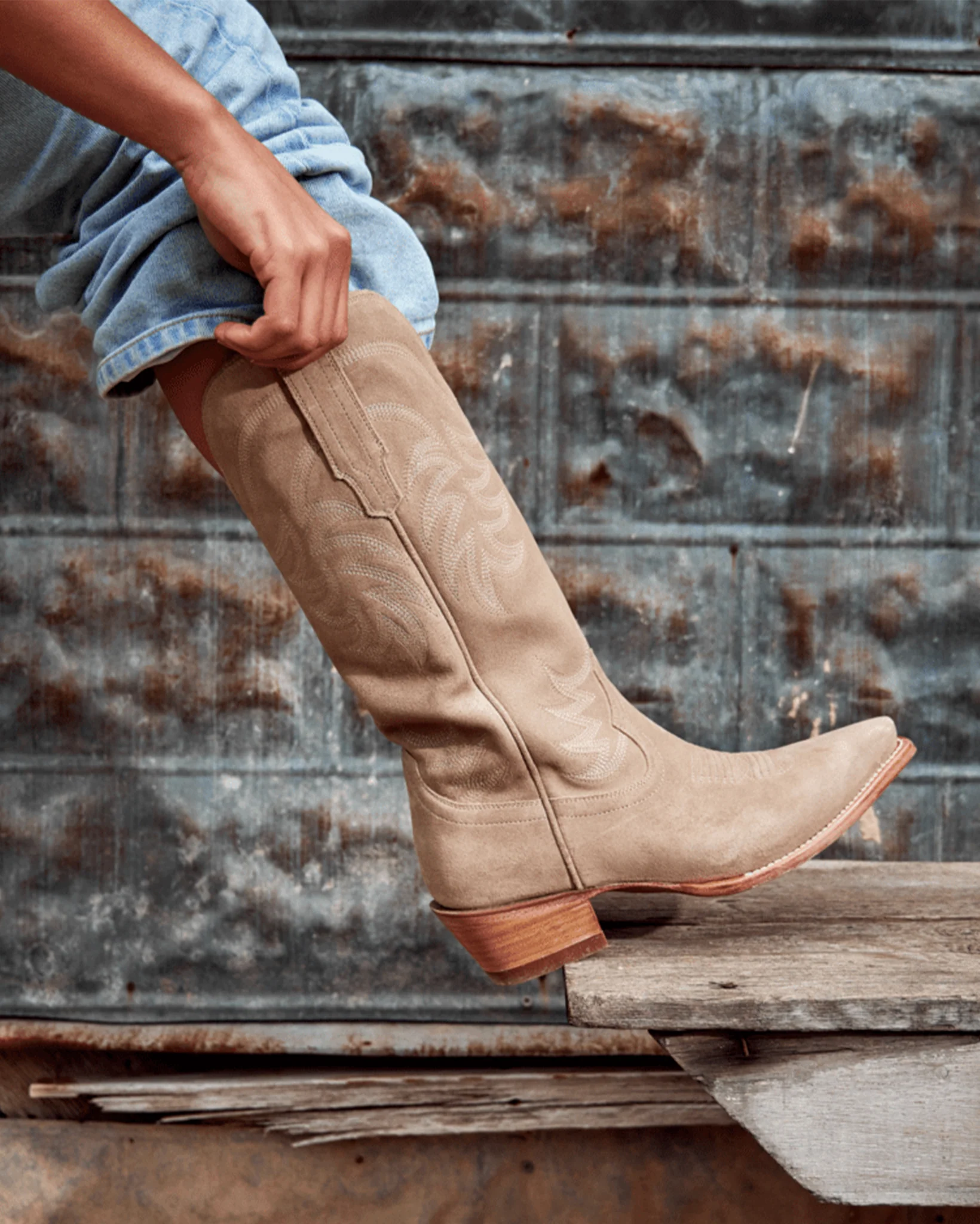 Women's The Annie Suede Western Boots - 20007-Faw - Image 2