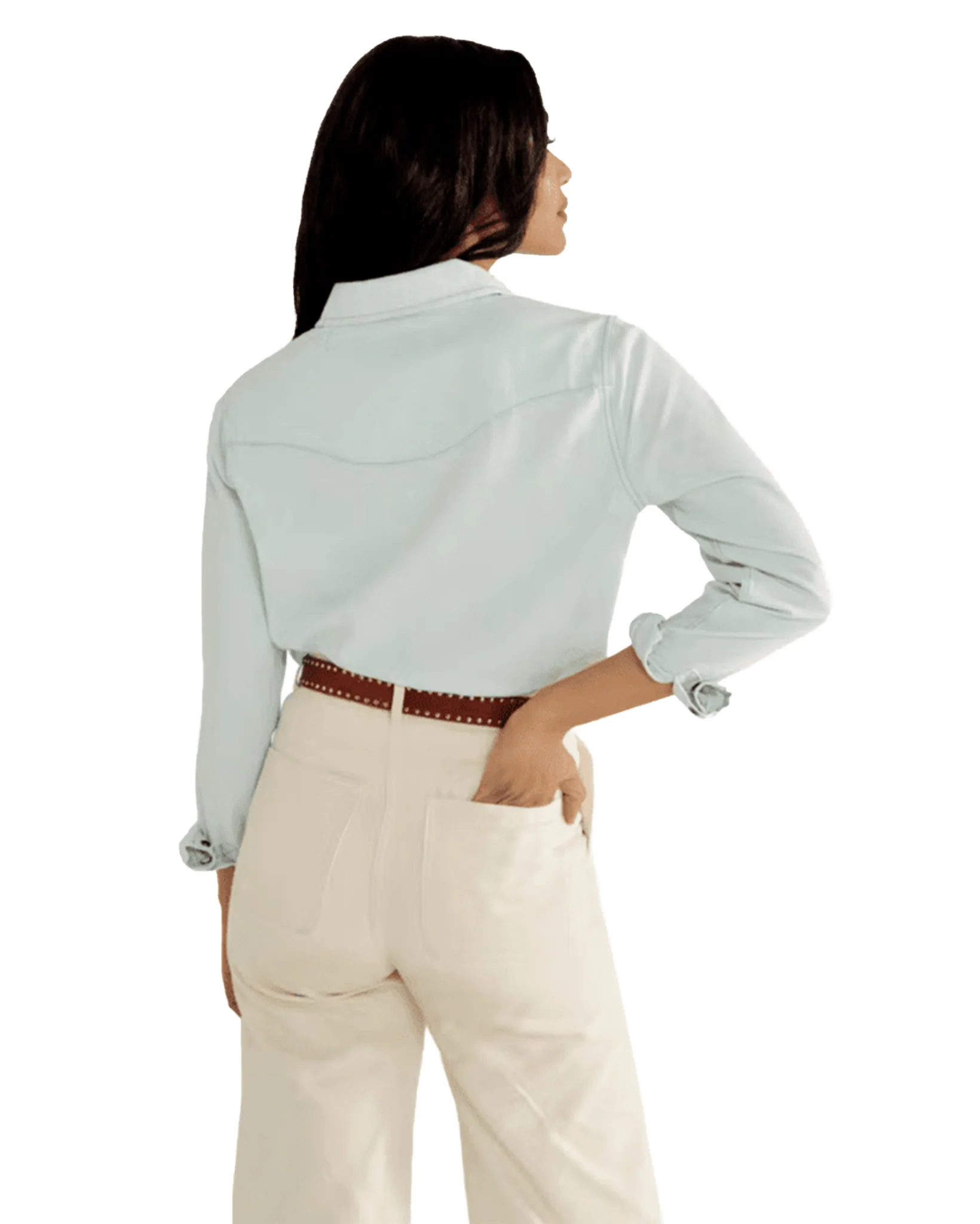 Women's Women's Denim Pearl Snap (Iii) Western Shirt - 71096-Lws - Image 2