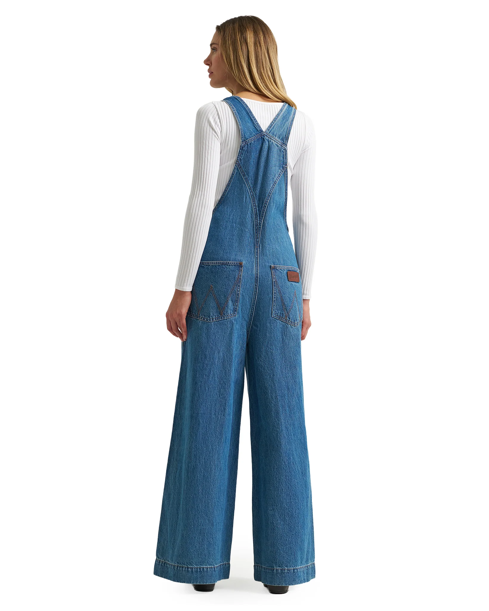 Women's Wrangler Retro Bailey Wide Leg High Rise Overalls - 112382268 - Image 2