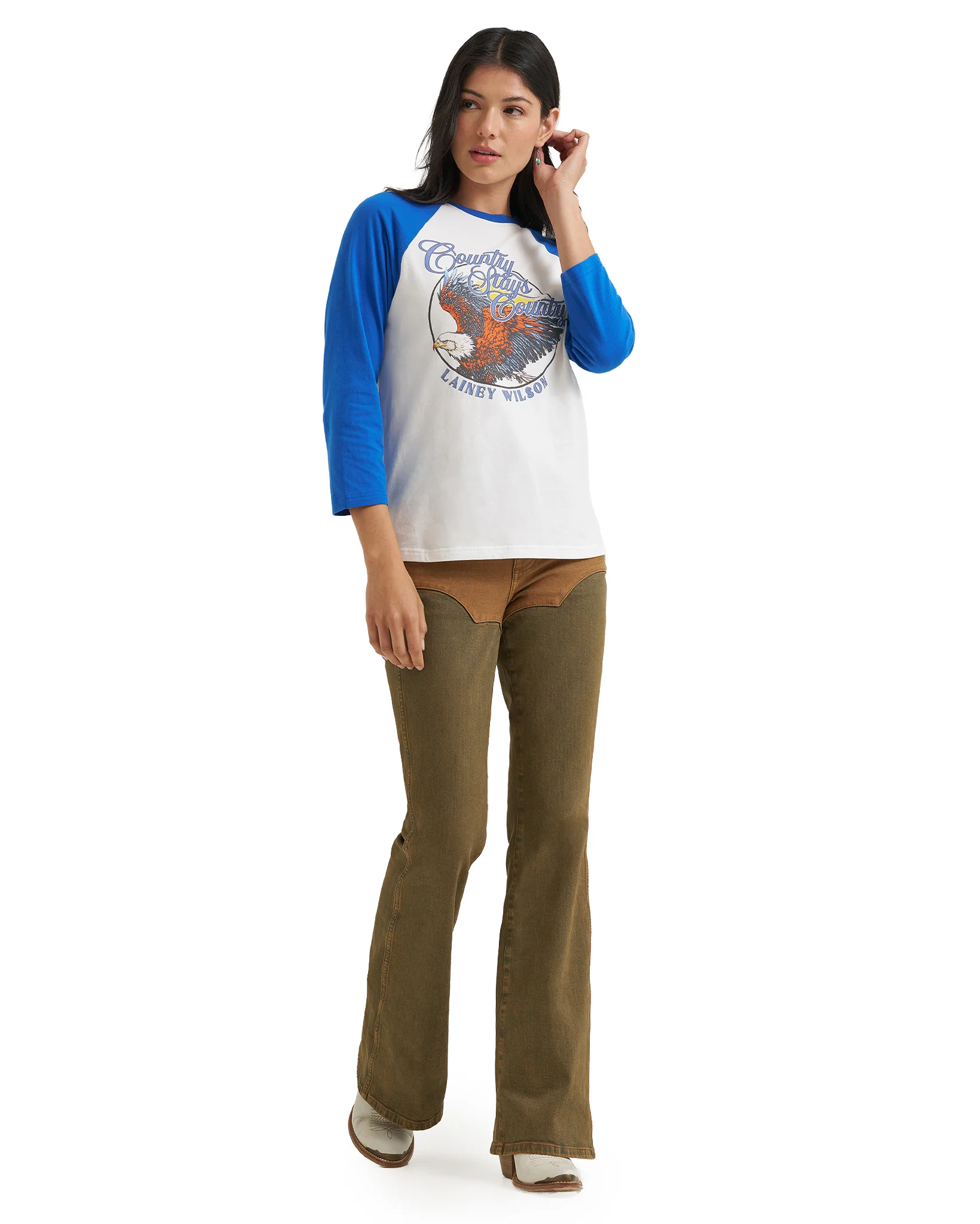 Women's Wrangler X Lainey Wilson Baseball Tee - 112382834 - Image 5