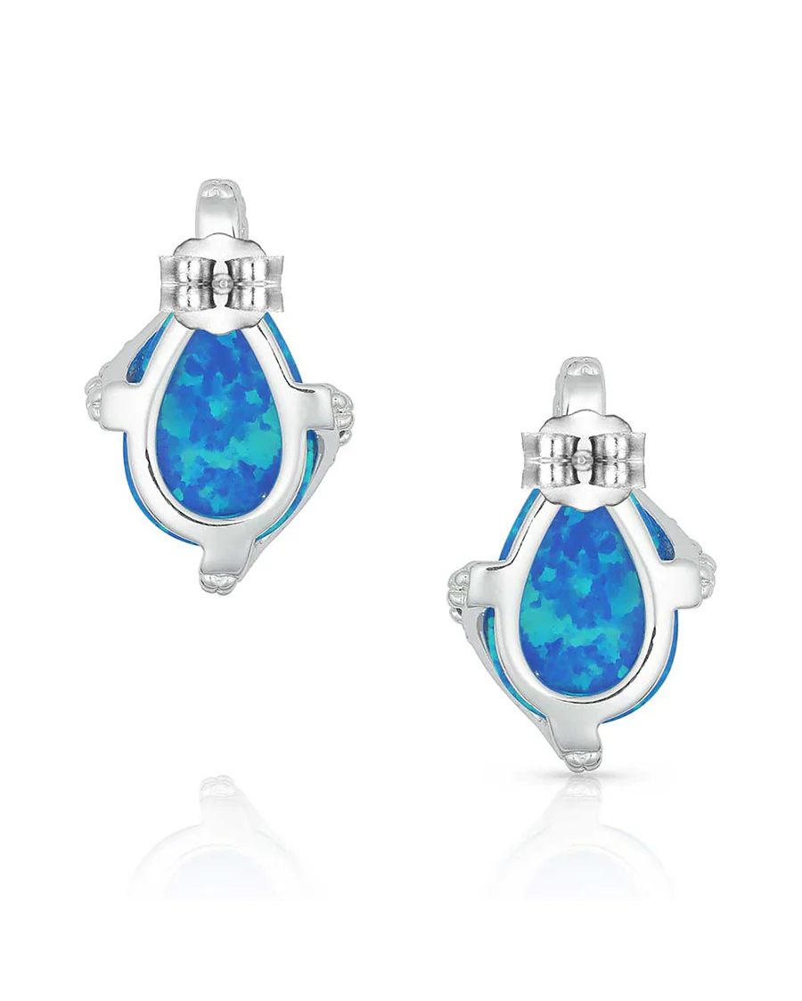Women's Wrapped Opal Earrings - Image 2
