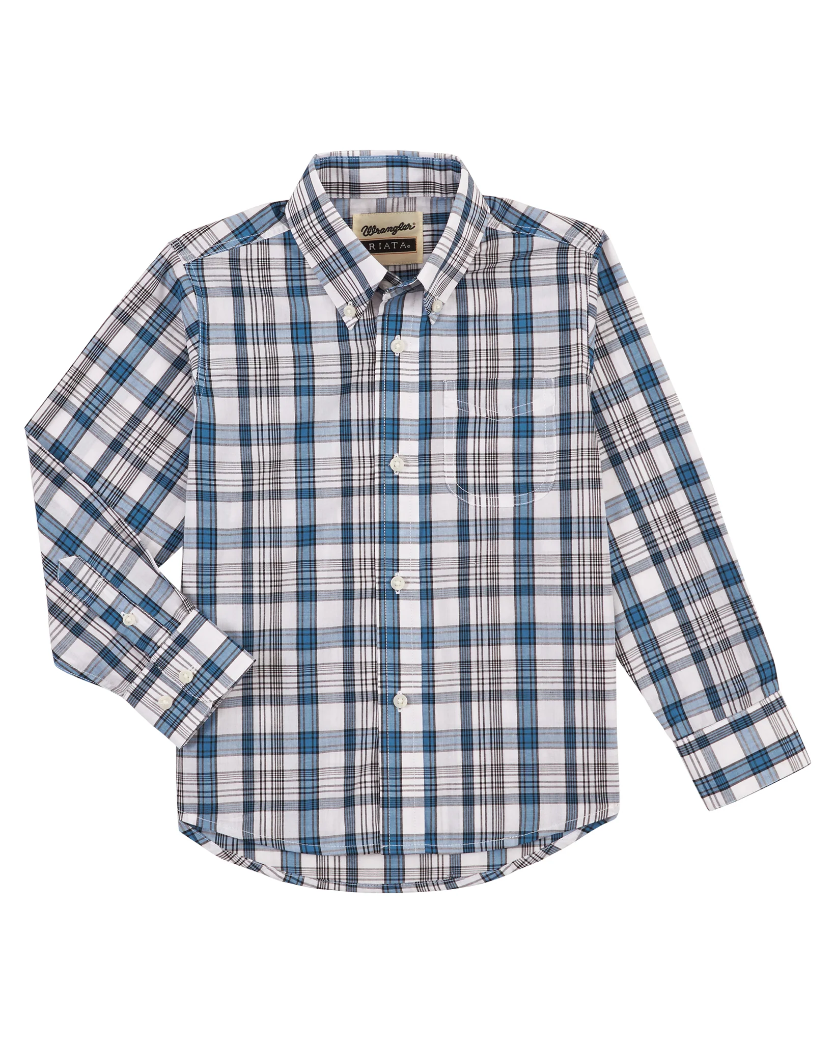 Boys' Riata Assorted Plaid Long Sleeve Western Shirt
