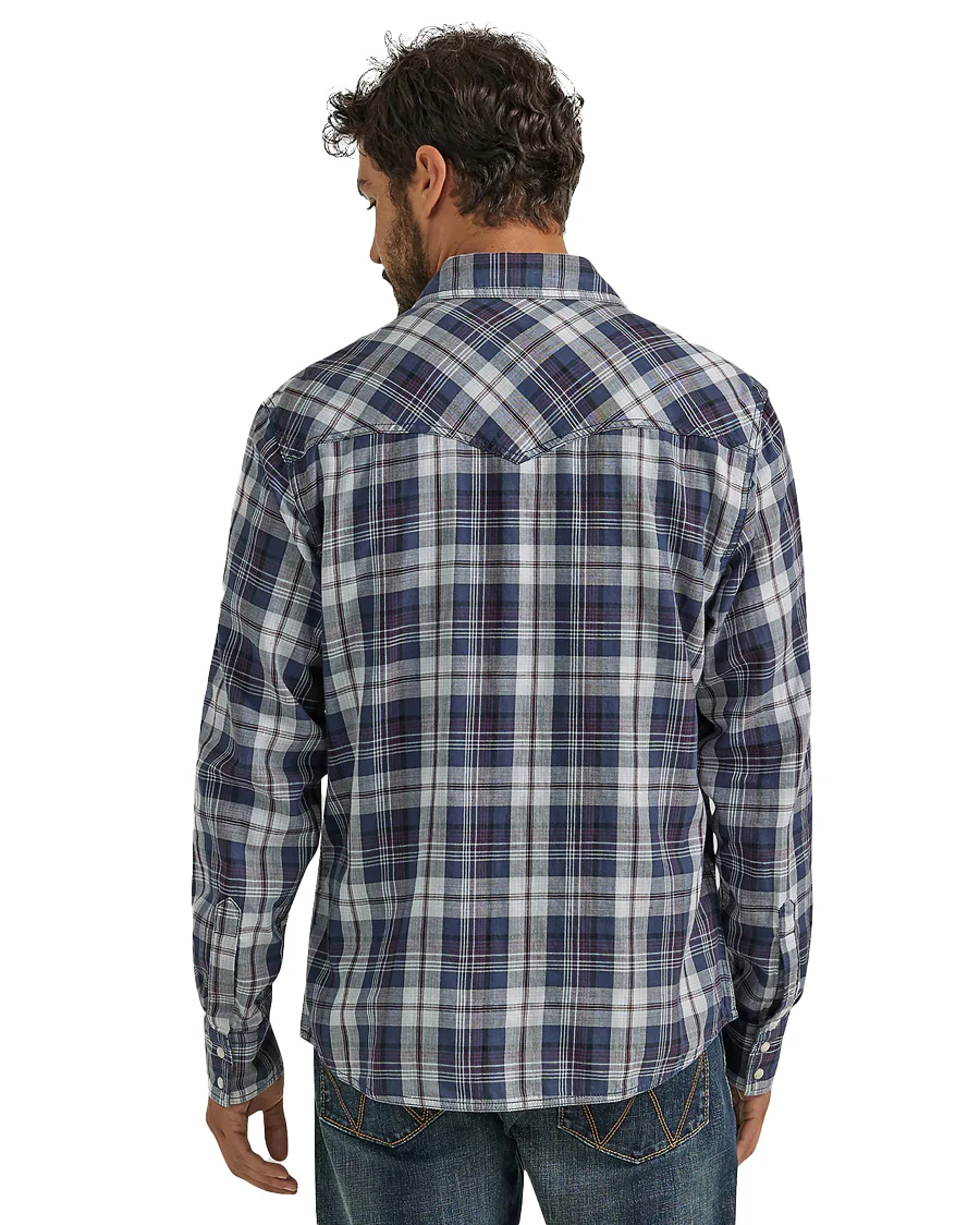 Men's Retro Premium Long Sleeve Snap Shirt - Image 2
