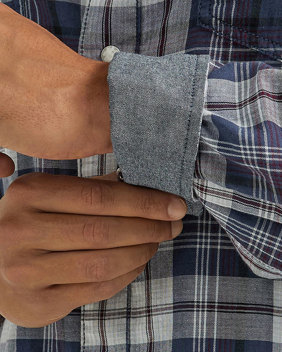 Men's Retro Premium Long Sleeve Snap Shirt - Image 3