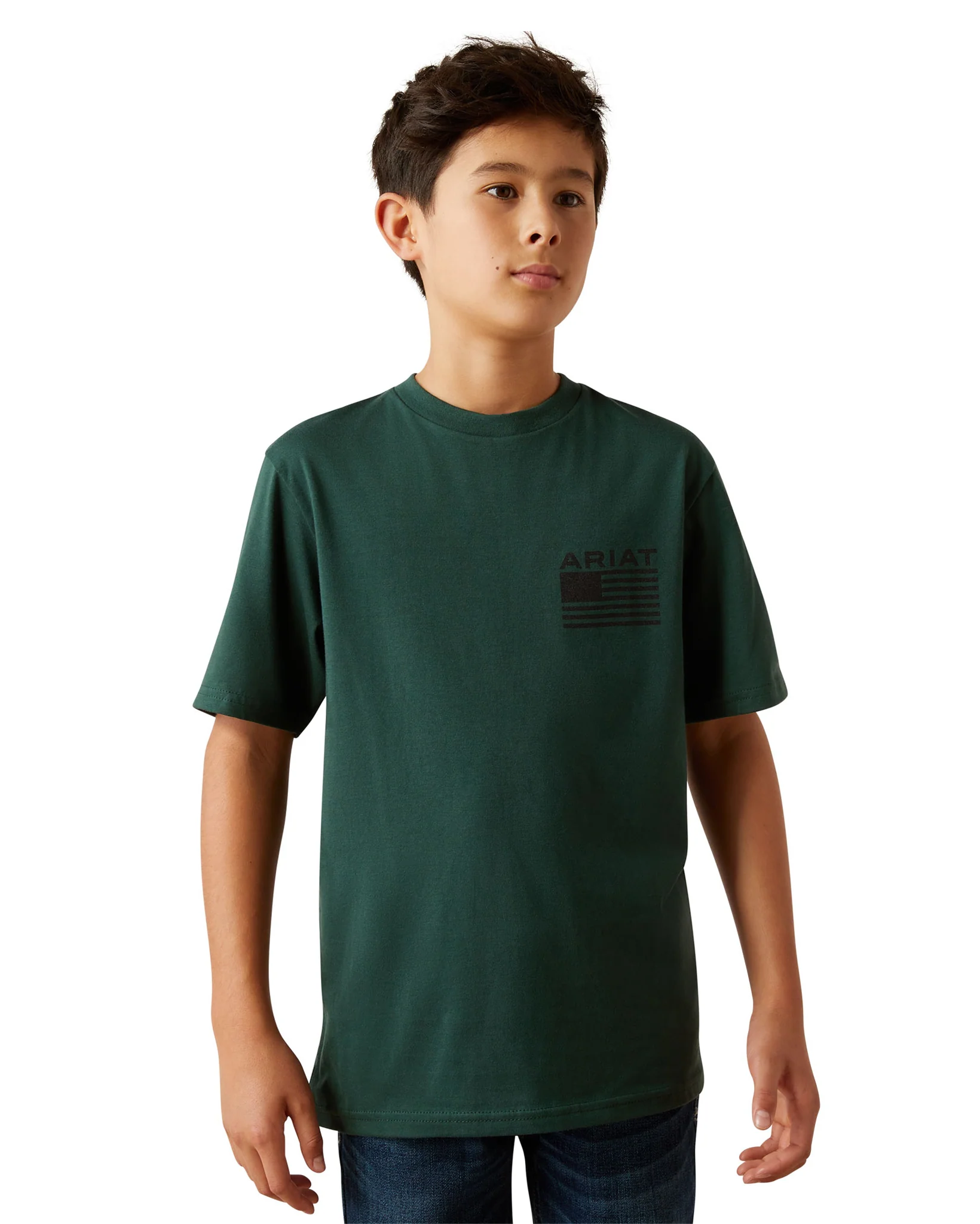 Kids' Ariat Rustic Wood Flag T-Shirt