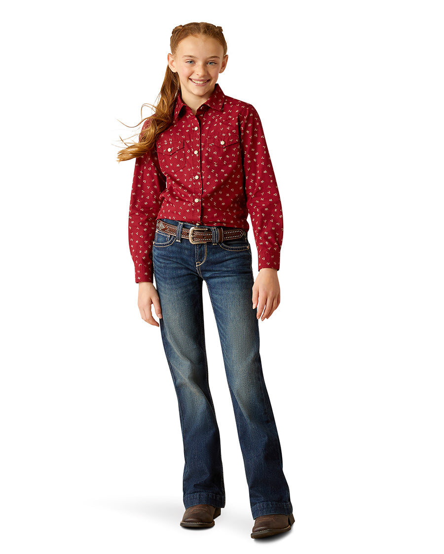 Kids' Red Ranch Shirt - Image 3